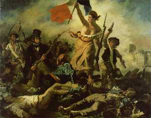 Eugène Delacroix - Liberty Leading the People, Louv
