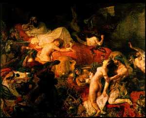 Eugène Delacroix - The Death of Sardanapal, Louvre