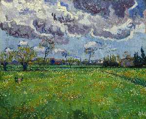 Vincent Van Gogh - Paysage sous un ciel orageux