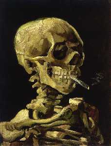 Vincent Van Gogh - Skull cigarette