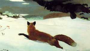 Winslow Homer - The fox hunt pensylvania academy of the fine arts