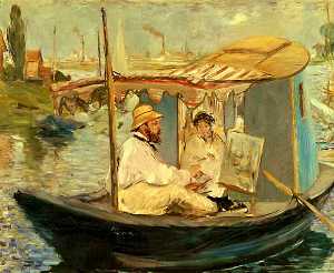 Edouard Manet - Monet studio