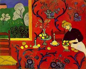 Henri Matisse - Harmony in Red (La desserte), spring 180x220 c