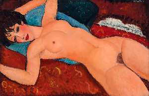 Amedeo Clemente Modigliani - Red Nude
