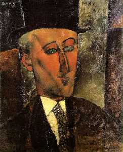 Amedeo Modigliani - Portrait of Max Jacob, Oil on canva