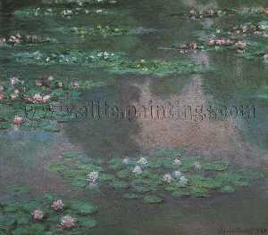 Claude Monet - Water Lilies I, oil on canvas, Museum of Fine Ar