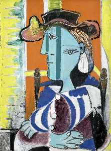 Pablo Picasso - Femme assise aux bras croises