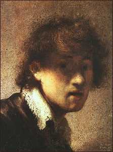 Rembrandt Van Rijn - Selfportrait alte pinakothek, munich