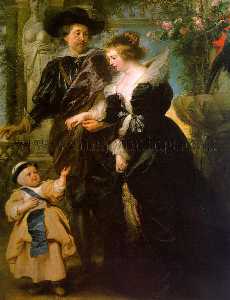 Peter Paul Rubens - with his Wife Hélène Fourment and their Son Peter Paul