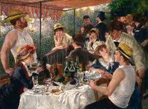 Pierre-Auguste Renoir - Luncheon of the Boating Party - (own a famous paintings reproduction)