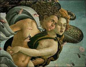 Sandro Botticelli - allegory - The Birth of Venus (detail)