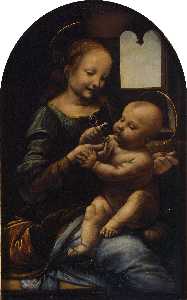 Leonardo Da Vinci - The Madonna and Child (The Benois Madonna)