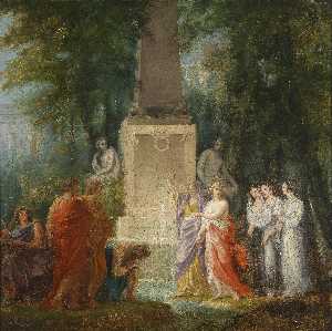 Friedrich Heinrich Füger - Poets drink at Castalian source