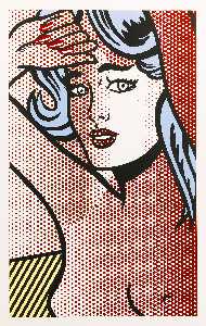 Roy Lichtenstein - NUDE WITH BLUE HAIR