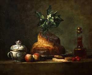 Jean-Baptiste Simeon Chardin - The brioche (Cake)