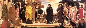 Lord Frederic Leighton - English The Syracusan Bride leading Wild Animals in Procession to the Temple of Diana‎. Italiano La Sposa di Siracusa