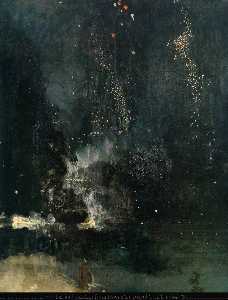 James Abbott Mcneill Whistler - Nocturne in Black and Gold The Falling Rocket