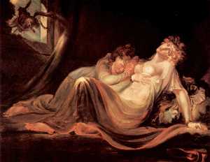 Henry Fuseli (Johann Heinrich Füssli) - The Incubus Leaving Two Sleeping Women