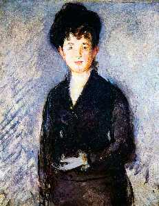 Edouard Manet - Isabelle Lemonier, Woman with golden hairpin