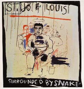 Jean Michel Basquiat - St. Joe Louis Surrounded Snake