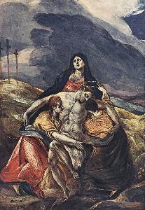 El Greco (Doménikos Theotokopoulos) - Piet-#224; (The Lamentation of Christ)