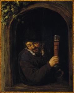 Adriaen Van Ostade - Peasant at a Window