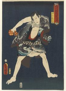 Utagawa Kunisada - The Actor Ichikawa Kodanji IV as Subashiri no Kumagoro