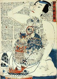 Utagawa Kunisada - Dietary Life Rules