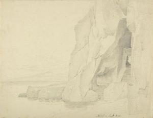 Theodor Leopold Weller - The rocky shore of Sorrento