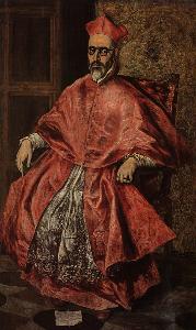 El Greco (Doménikos Theotokopoulos) - Portrait of a Cardinal (Probably Cardinal Don Fernando Ni-#241;o de Guevara)