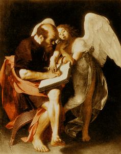 Cecco Del Caravaggio (Francesco Buoneri) - Saint Matthew and the Angel