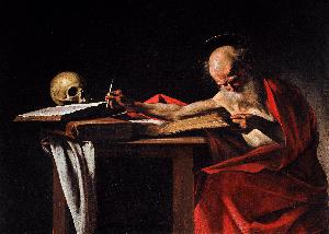 Cecco Del Caravaggio (Francesco Buoneri) - Saint Jerome Writing