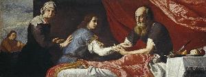 Jusepe De Ribera (Lo Spagnoletto) - Isaac Blessing Jacob