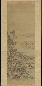 Kano Tansui Moritsune - Mount Penglai with Eight Views of Xiao and Xiang