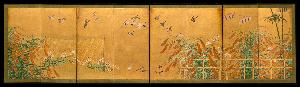 Kimura Heizō, Shūri, Mitsuyori - Autumn Millet and Small Birds