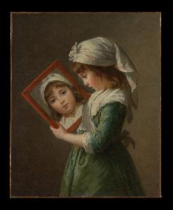 Louise Elisabeth Vigée Le Brun - Julie Le Brun (1780–1819) Looking in a Mirror