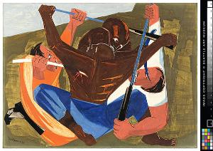 Jacob Lawrence - ...for freedom we want and will have, for we have served this cruel land long enuff... -a Georgia slave, 1810
