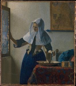 Johannes Vermeer - Young Woman with a Water Pitcher