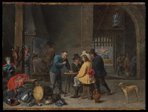David The Younger Teniers - Guardroom with the Deliverance of Saint Peter