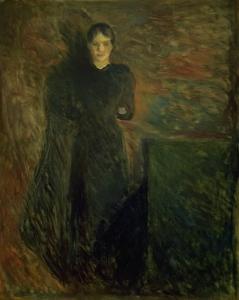 Edvard Munch - Lady in Black (Olga Buhre)
