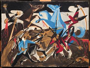 Jacob Lawrence - ...again the rebels rushed furiously on our men. -a Hessian soldier