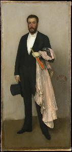 James Abbott Mcneill Whistler - Arrangement in Flesh Colour and Black: Portrait of Theodore Duret