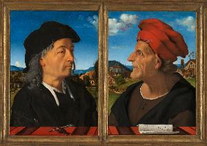 Piero Di Cosimo (Piero Di Lorenzo) - Portraits of Giuliano and Francesco Giamberti da Sangallo, Piero di Cosimo, 1482 - 1485