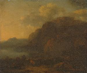 Nicolaes Berchem - Italian Landscape, Nicolaes Pietersz Berchem, 1650 - 1683