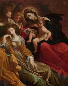 Lodovico Carracci - The Dream of Saint Catherine of Alexandria