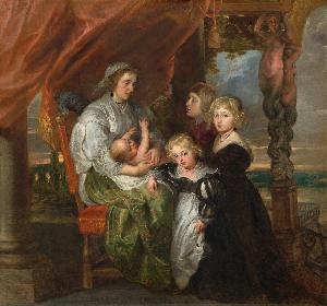 Peter Paul Rubens - Deborah Kip, Wife of Sir Balthasar Gerbier, and Her Children
