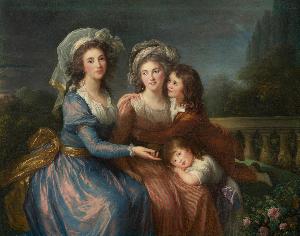 Louise Elisabeth Vigée Le Brun - The Marquise de Pezay, and the Marquise de Rougé with Her Sons Alexis and Adrien