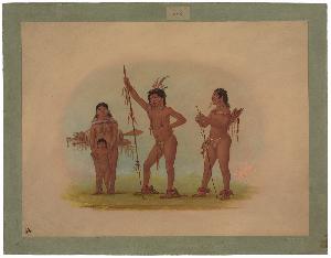 George Catlin - Four Mura Indians
