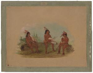 George Catlin - Three Young Chinook Men