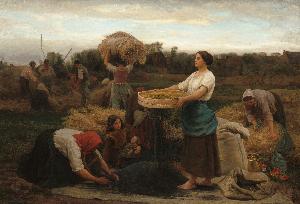 Jules Adolphe Aimé Louis Breton - The Colza (Harvesting Rapeseed)